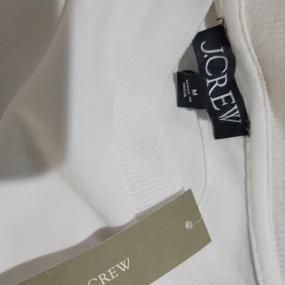 J Crew Structured muscle T-shirt in  cotton white Sz XXS NWT - Picture 4 of 6
